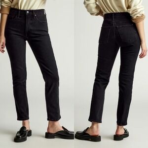Everlane The Original Cheeky Jean High Rise Low Stretch Crop Black Women 29 NWT
